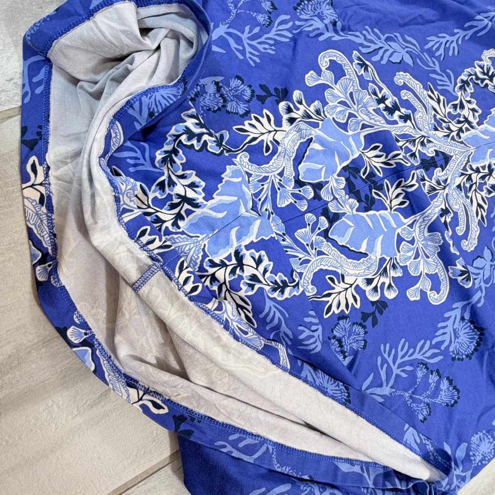 Lilly Pulitzer Wexlee Long Sleeve Maxi Dress Alba Baja Blue Cove Size 6 - Picture 8 of 9